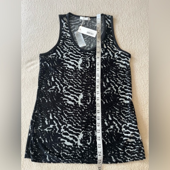 NWT SuperTrash Twipp Feather Print Burnout Tank S - Picture 12 of 13